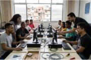 Jovens em curso profissionalizante do ProJovem em Itaquaquecetuba